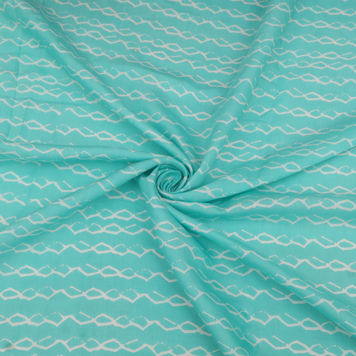 Muslin Print Chikan Embroidery Fabric