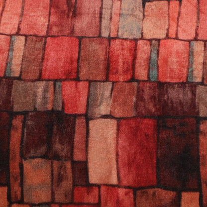 Velvet Print Embroidery Fabric