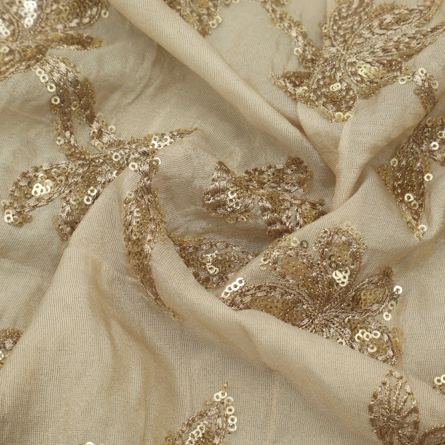 Tissue Sequins Embroidery Fabric