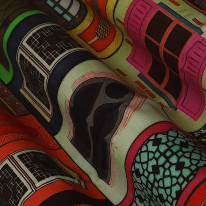 Multi-Colored Modal Print Fabric