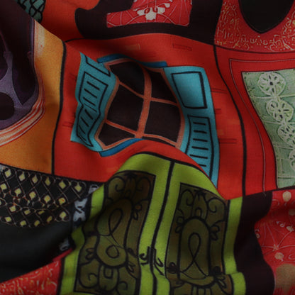 Multi-Colored Modal Print Fabric