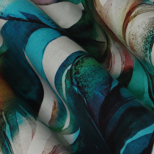 Multi-Colored Modal Print Fabric