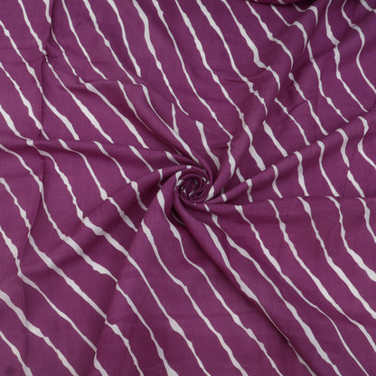 Muslin Print Chikan Embroidery Fabric