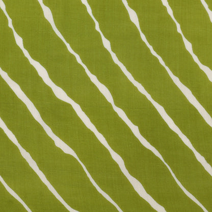 Muslin Print Chikan Embroidery Fabric