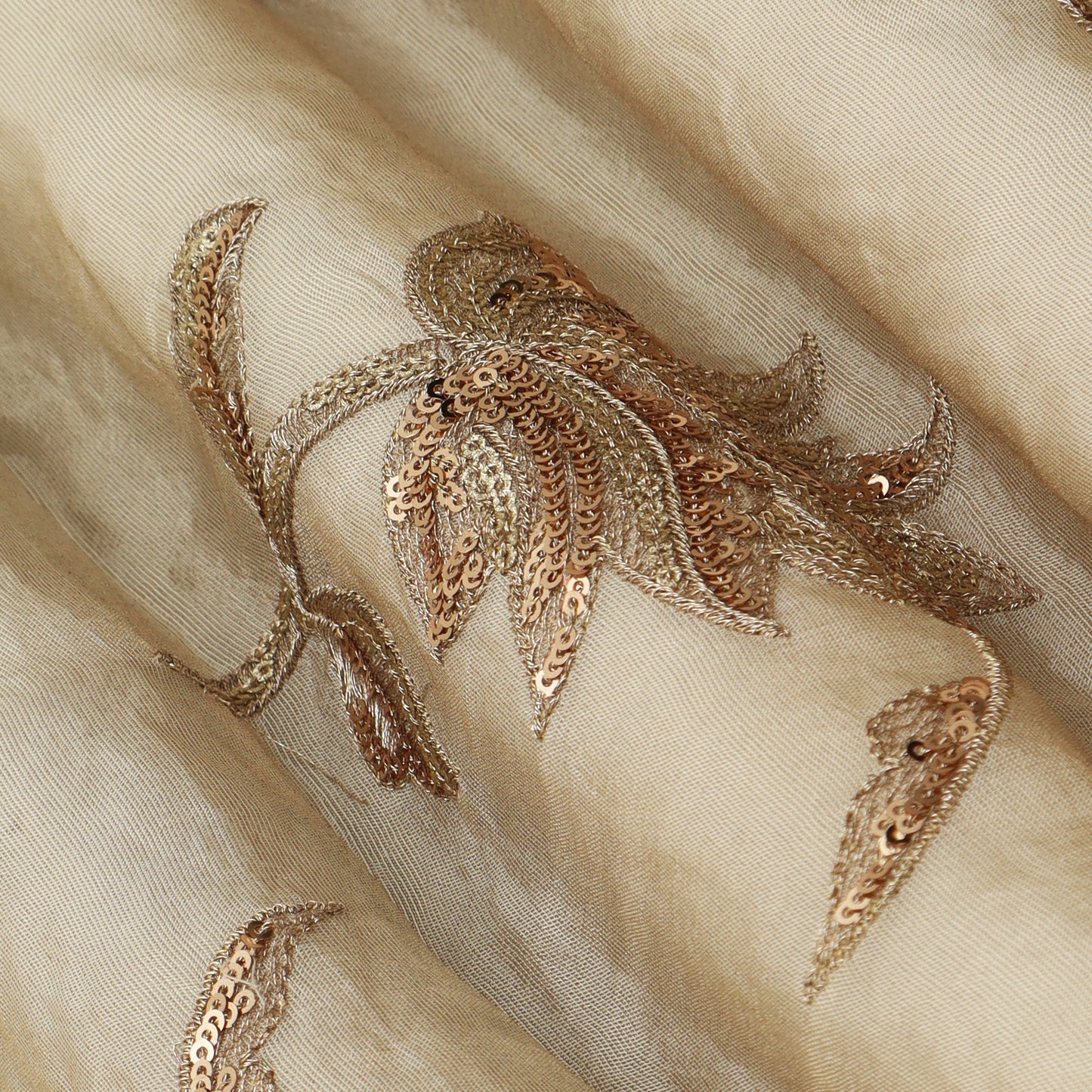 Tissue Sequins Embroidery Fabric