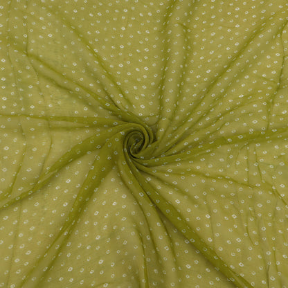 Muslin Print Chikan Embroidery Fabric