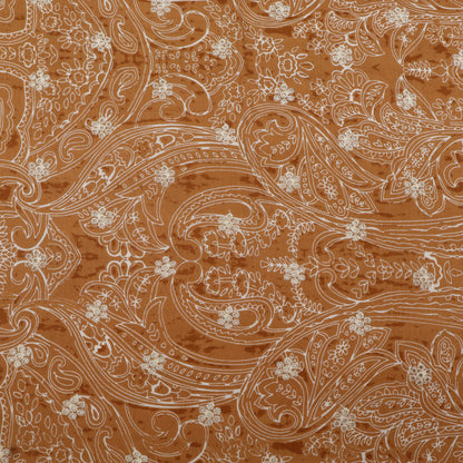 Muslin Print Chikan Embroidery Fabric