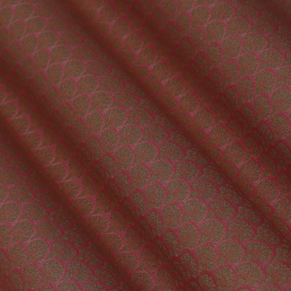 Peach Color Pauri Brocade Fabric