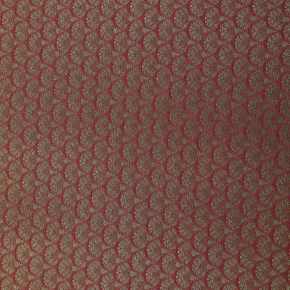 Peach Color Pauri Brocade Fabric