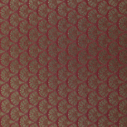 Peach Color Pauri Brocade Fabric