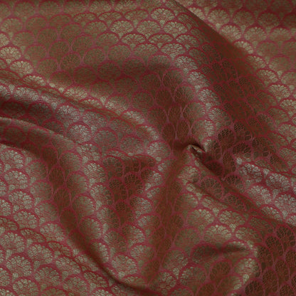 Peach Color Pauri Brocade Fabric