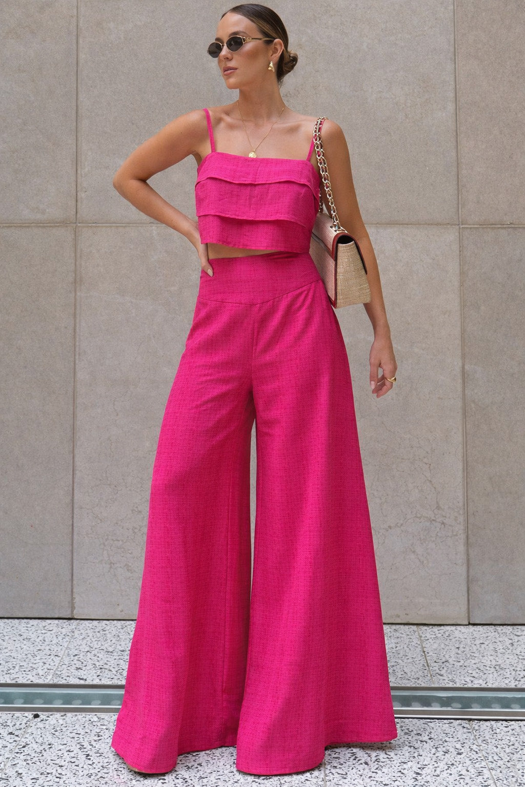 Kota Check Plain Fabric