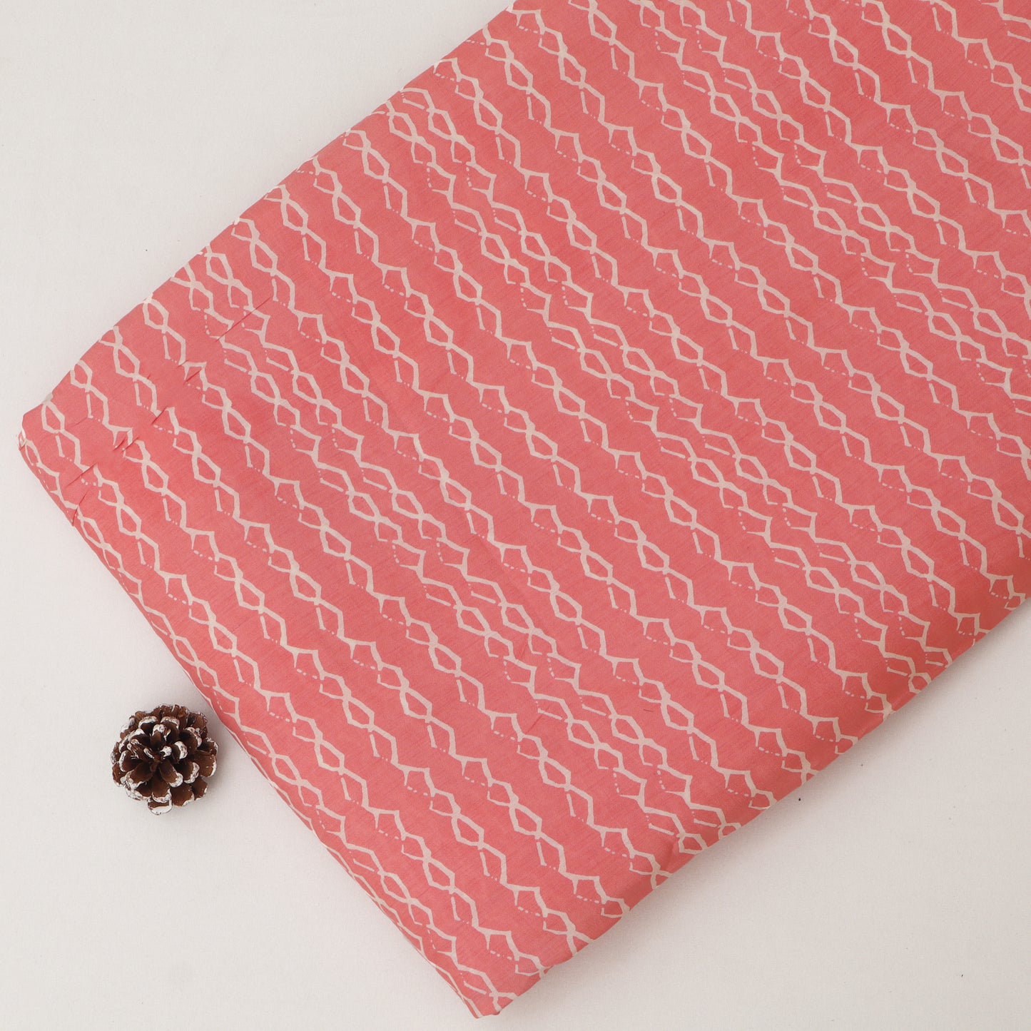 Muslin Print Chikan Embroidery Fabric