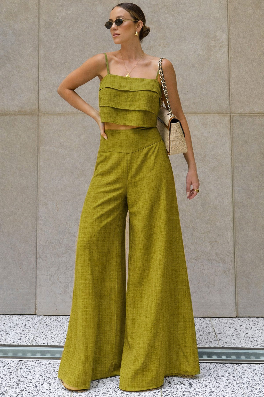 Kota Check Plain Fabric