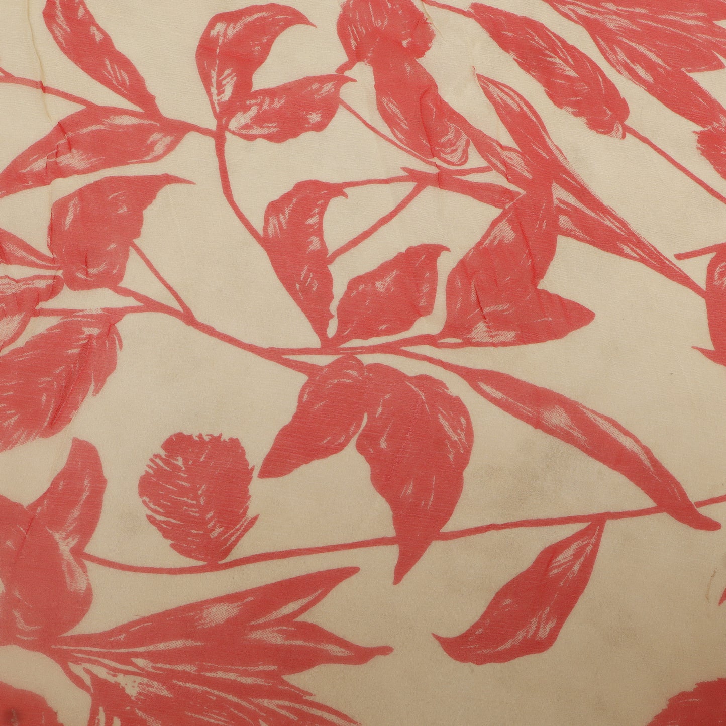 Muslin Print Chikan Embroidery Fabric