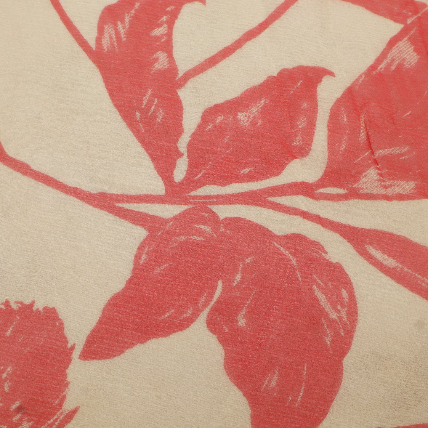 Muslin Print Chikan Embroidery Fabric