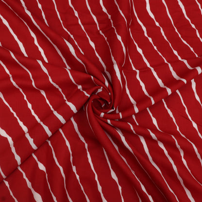 Muslin Print Chikan Embroidery Fabric