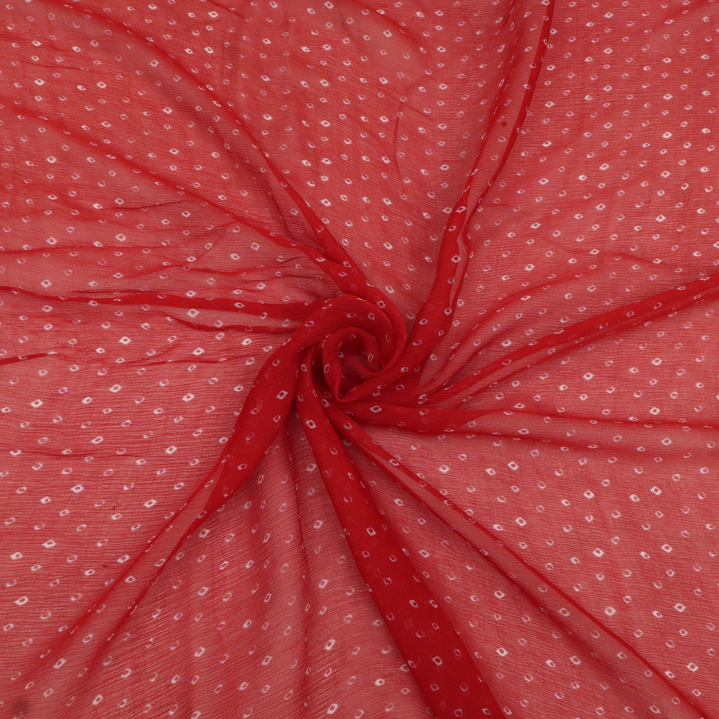 Muslin Print Chikan Embroidery Fabric
