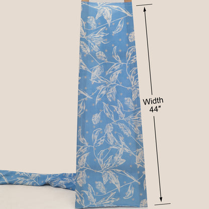 Muslin Print Chikan Embroidery Fabric