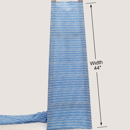 Muslin Print Chikan Embroidery Fabric