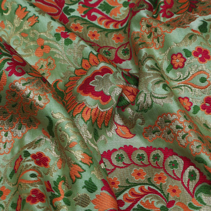 Multi -Colored Multi KimKhab Fabric