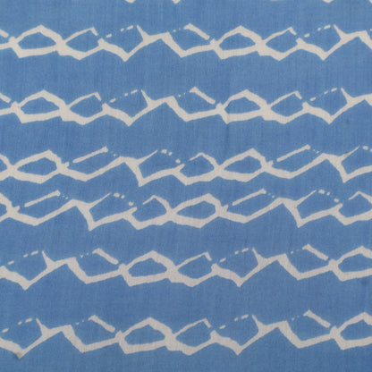 Muslin Print Chikan Embroidery Fabric