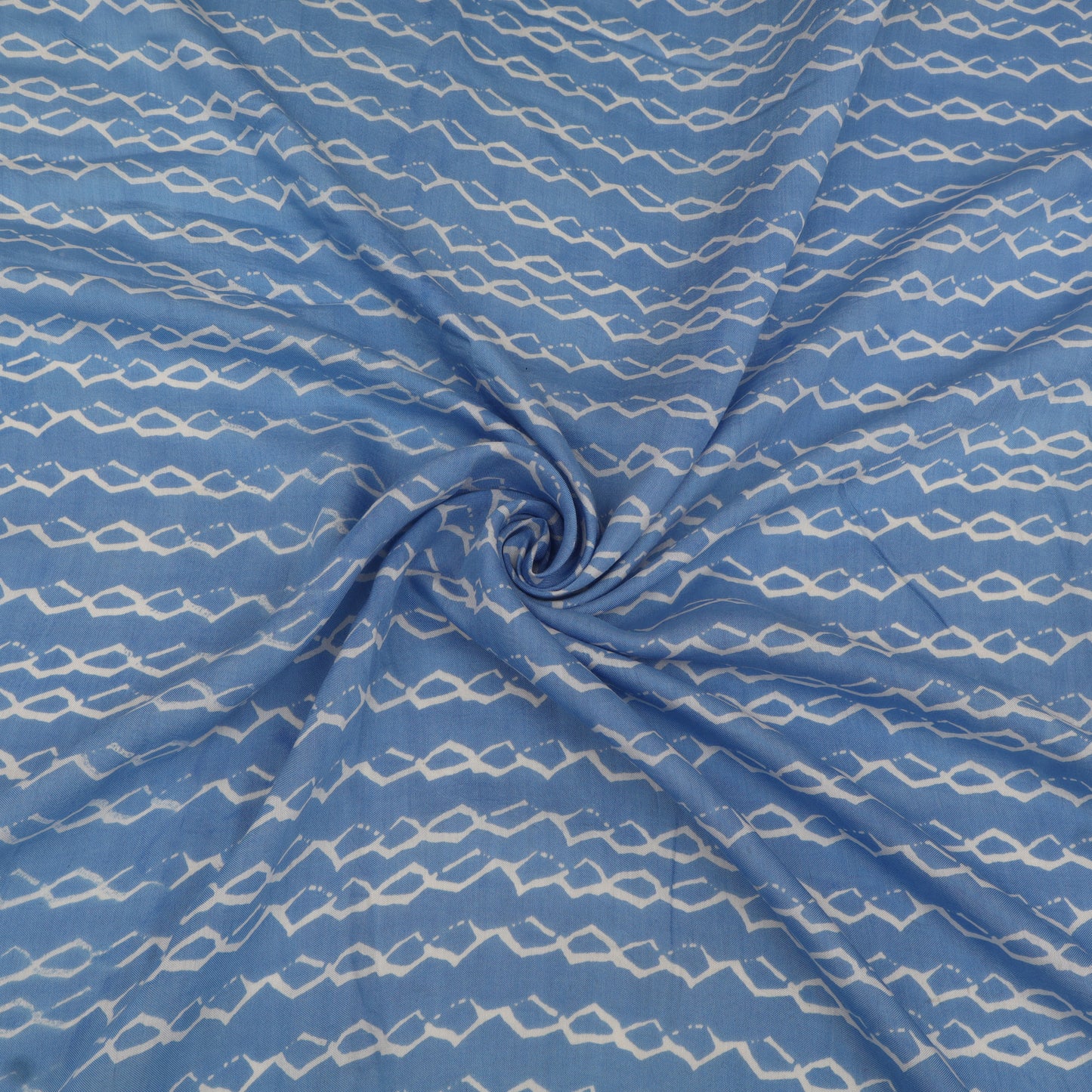 Muslin Print Chikan Embroidery Fabric