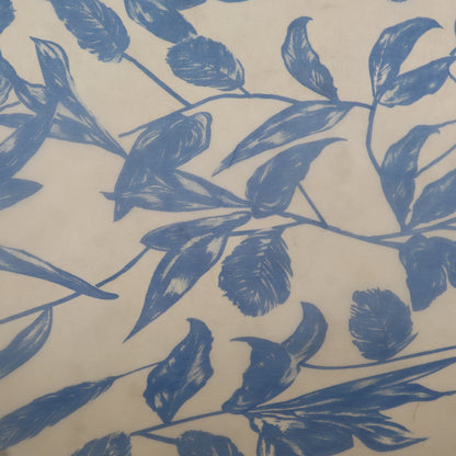 Muslin Print Chikan Embroidery Fabric