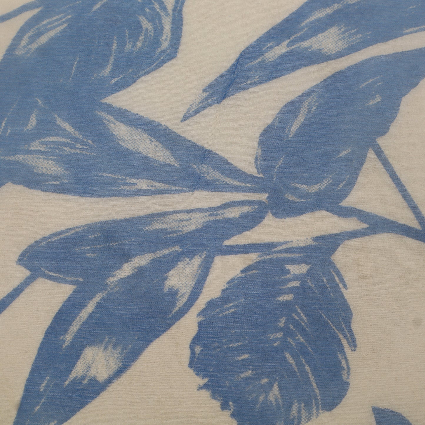 Muslin Print Chikan Embroidery Fabric