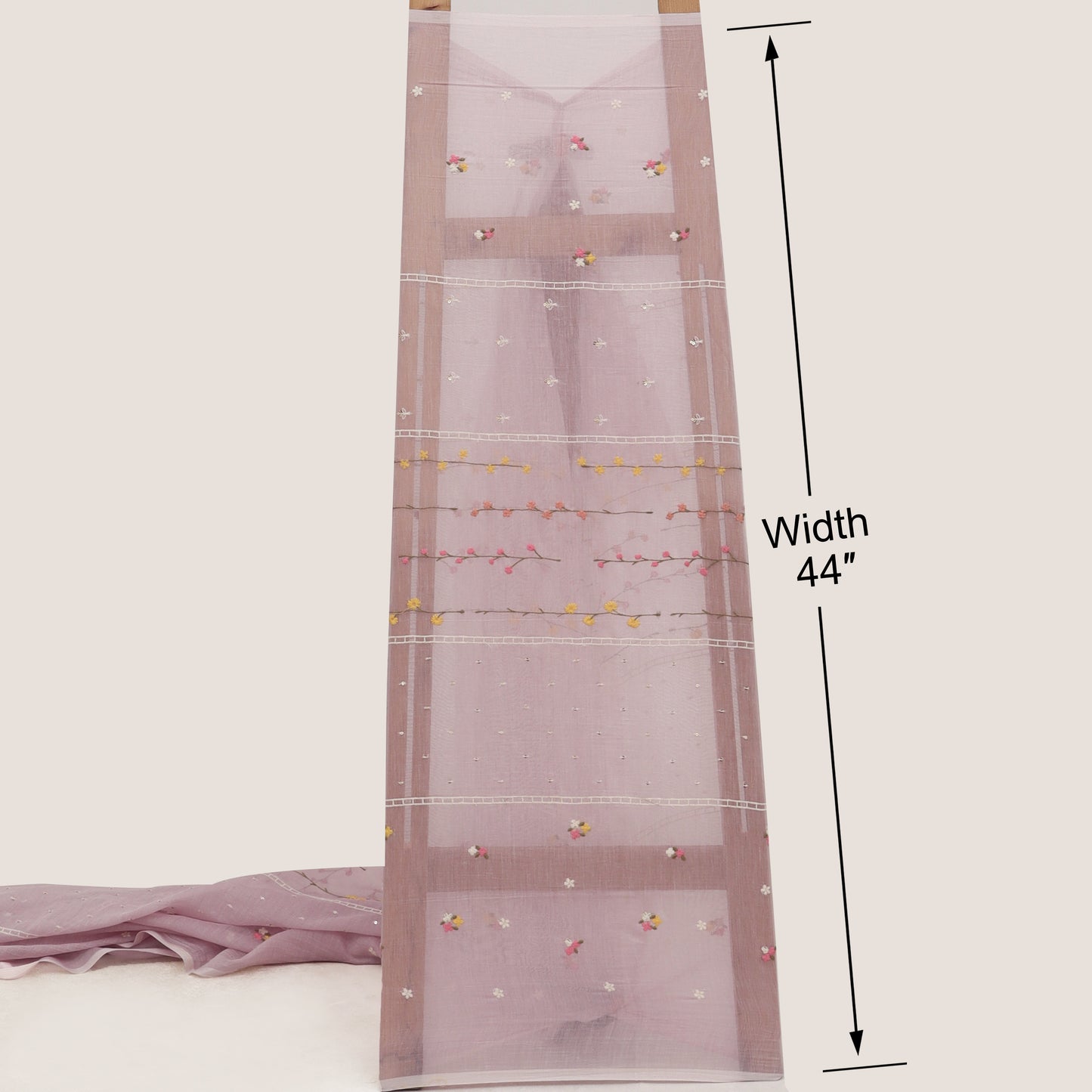 Chanderi Embroidery Fabric