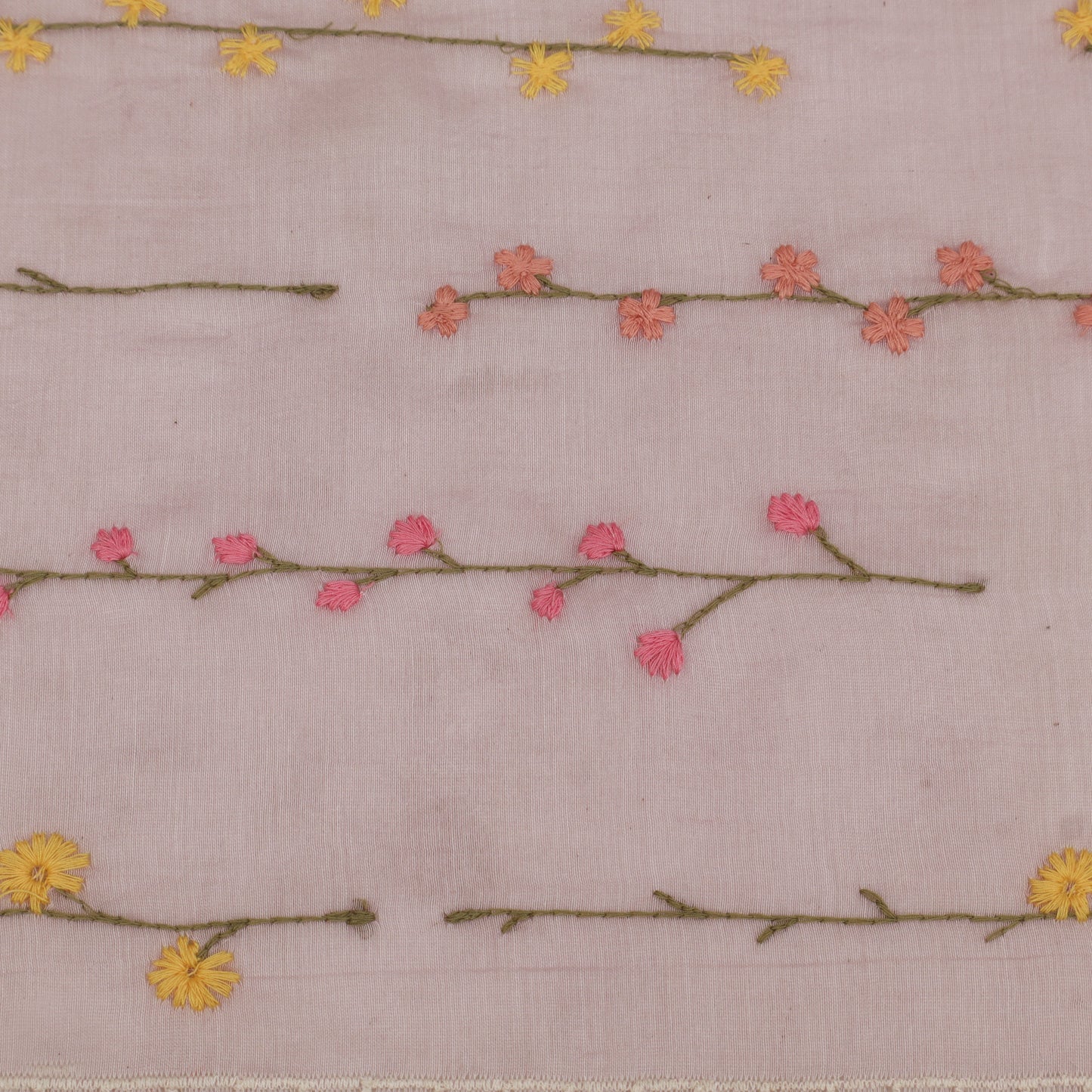 Chanderi Embroidery Fabric