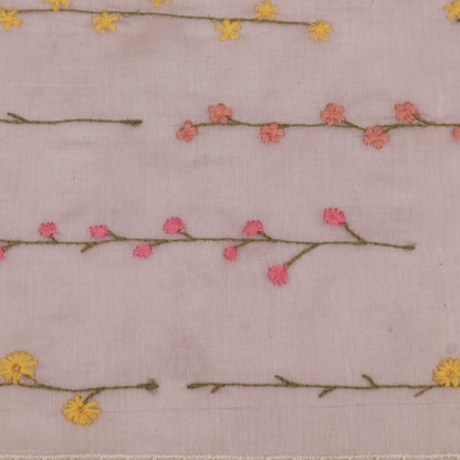 Chanderi Embroidery Fabric