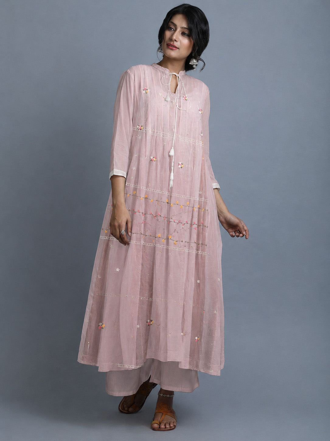 Chanderi Embroidery Fabric