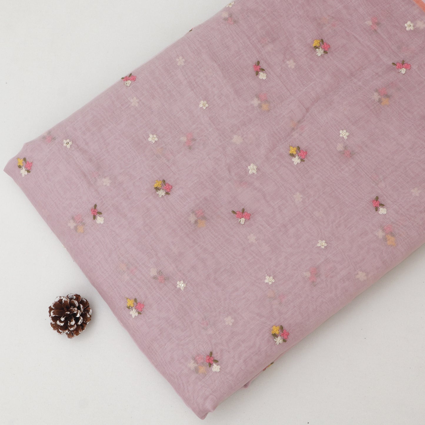 Chanderi Embroidery Fabric