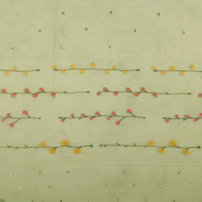 Chanderi Embroidery Fabric