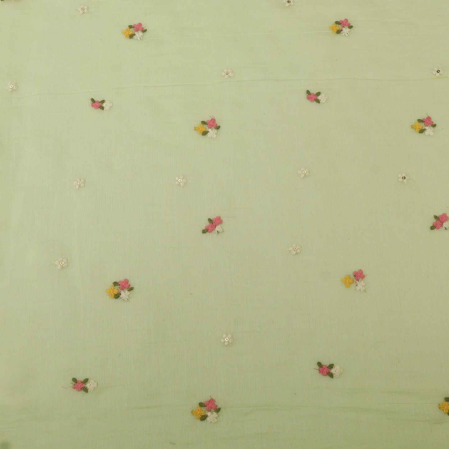 Chanderi Embroidery Fabric