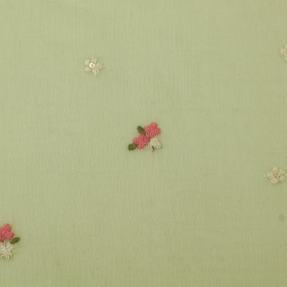 Chanderi Embroidery Fabric