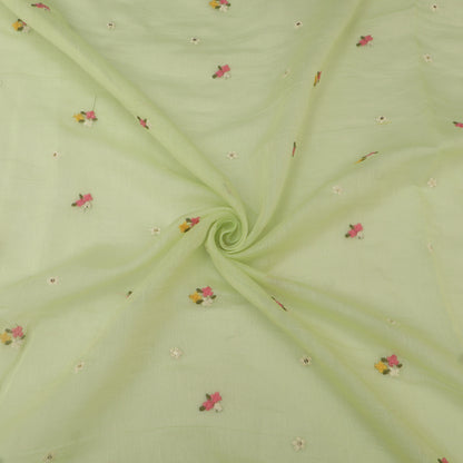 Chanderi Embroidery Fabric