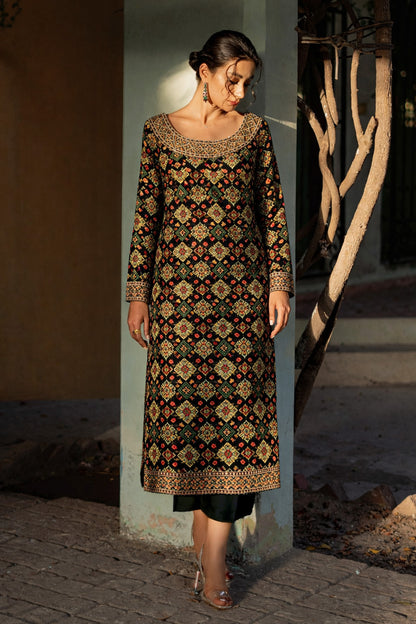 Traditional Motif Brocade Fabric