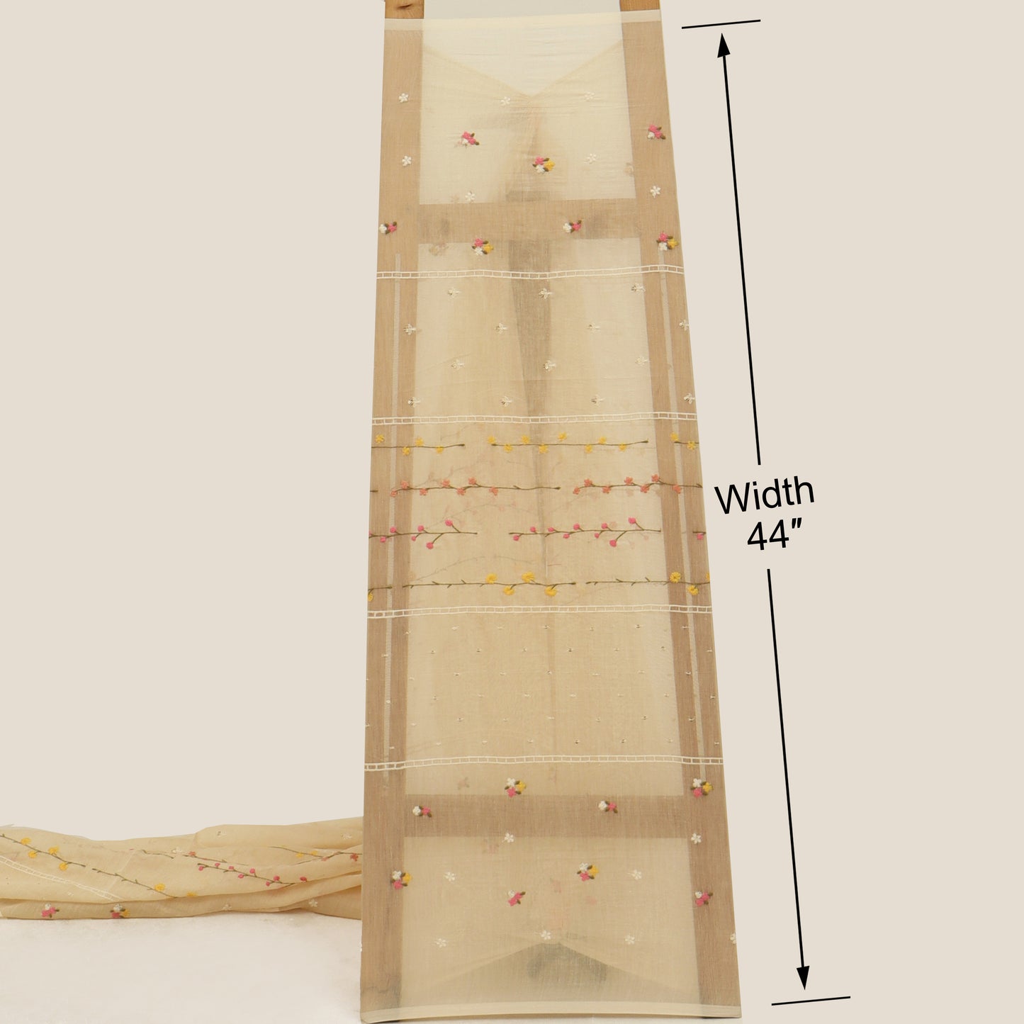 Chanderi Embroidery Fabric