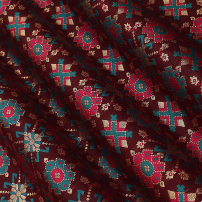 Traditional Motif Brocade Fabric