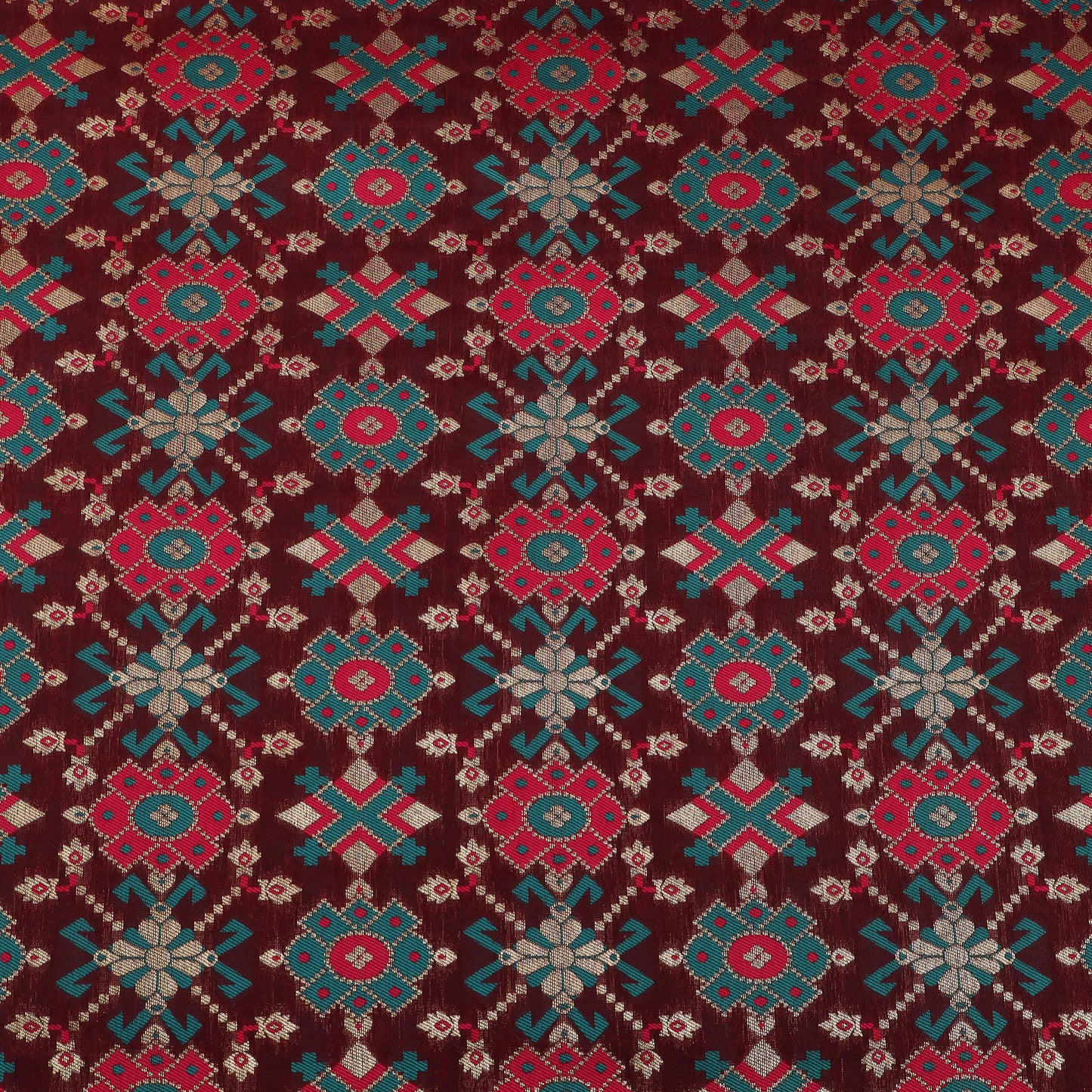 Traditional Motif Brocade Fabric