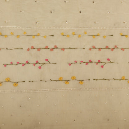 Chanderi Embroidery Fabric