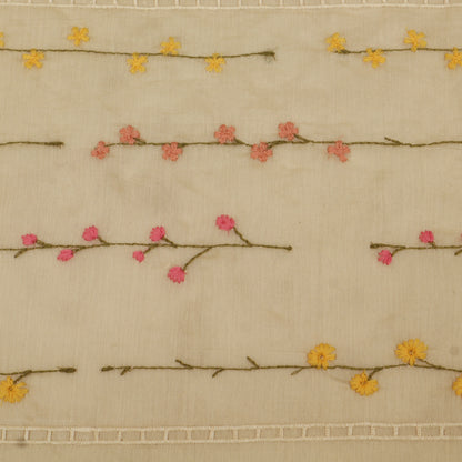 Chanderi Embroidery Fabric