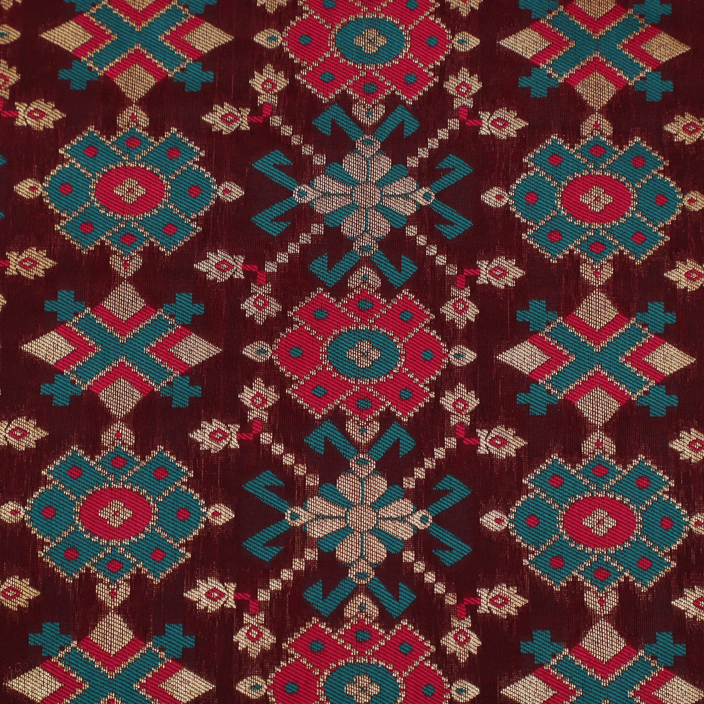 Traditional Motif Brocade Fabric