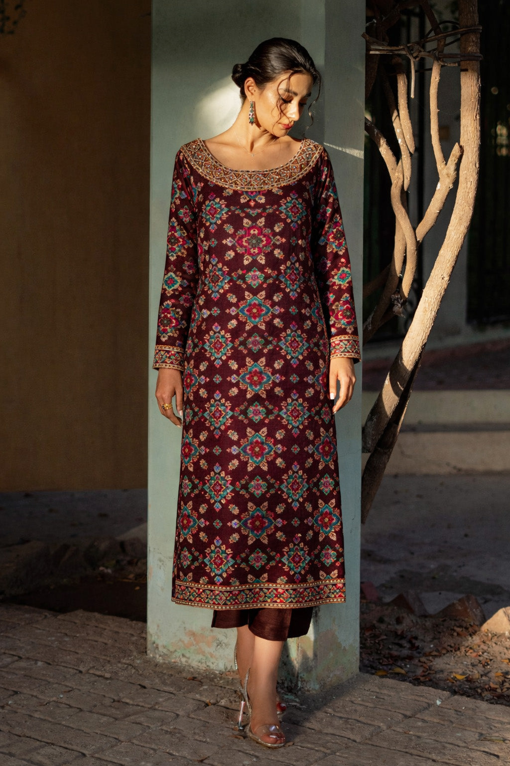 Traditional Motif Brocade Fabric