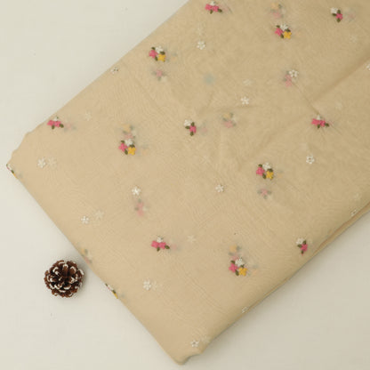 Chanderi Embroidery Fabric