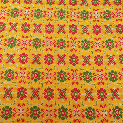 Traditional Motif Brocade Fabric