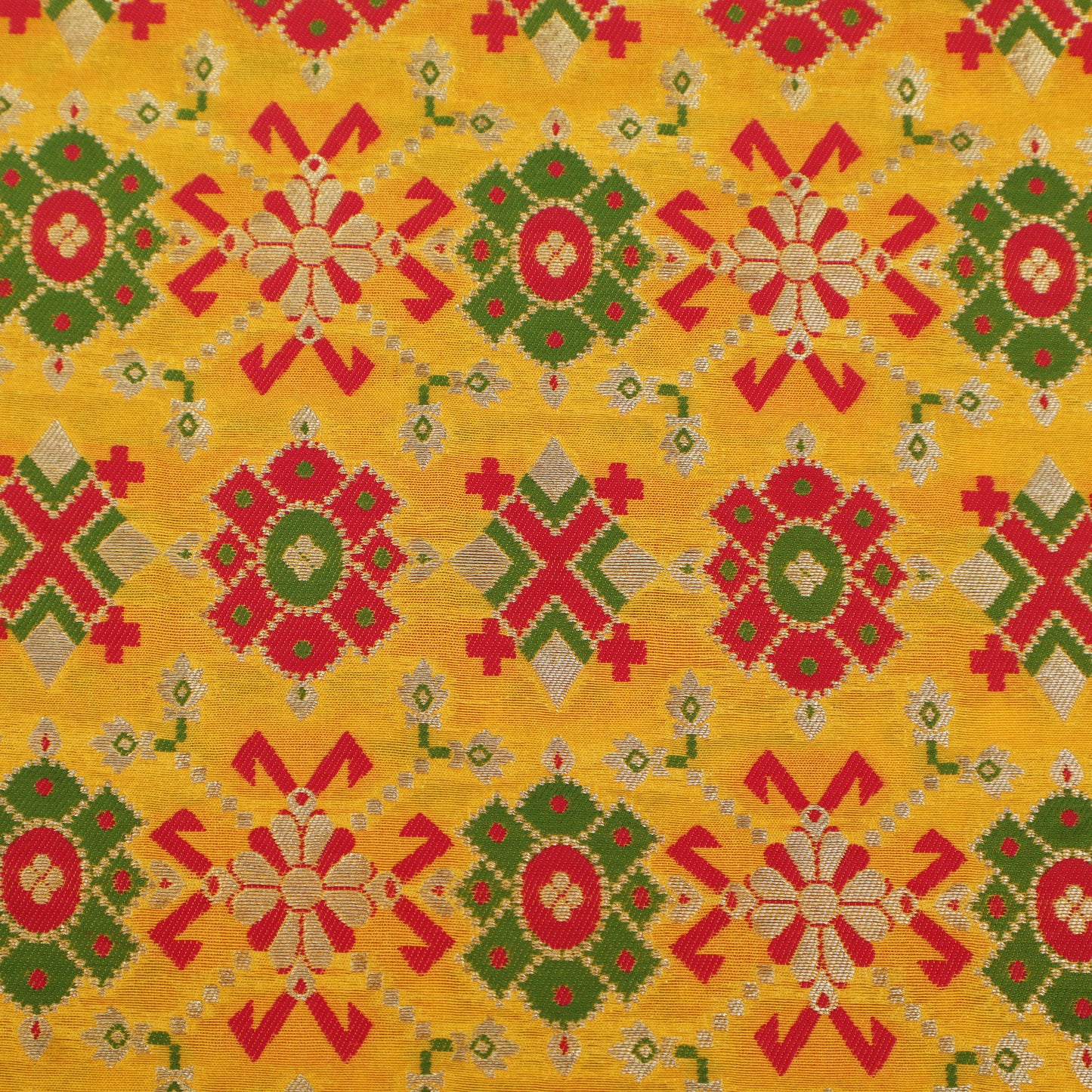 Traditional Motif Brocade Fabric