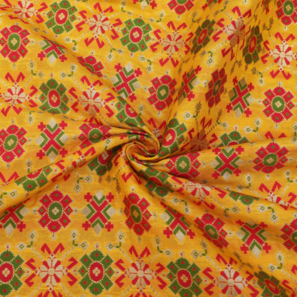 Traditional Motif Brocade Fabric